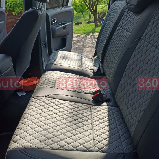 Оригінальні чохли з екошкіри на сидіння Volkswagen Amarok 2010-2019 Пошиття під Замовлення