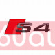 Автологотип шильдик эмблема надпись Audi S4 red black глянец