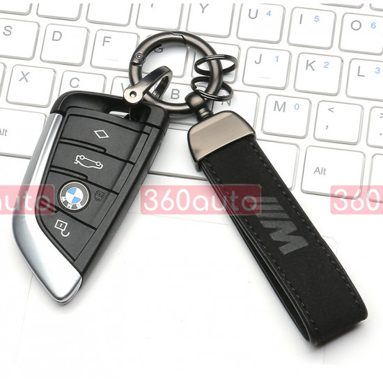 Автомобільний брелок на ключі BMW M ремінць екошкіра BrelOK 170981