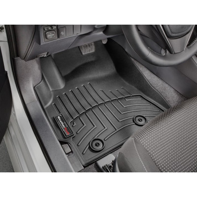 3D килимки для Toyota Auris 2015- чорні передні WeatherTech 448661