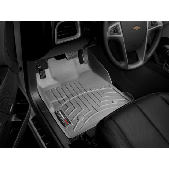 3D килимки для Chevrolet Equinox, GMC Terrain 2009-2017 cірі передні WeatherTech 463461