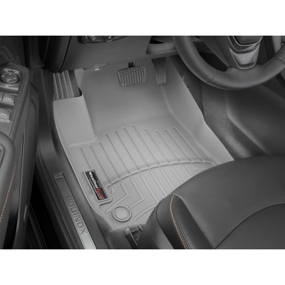 3D килимки для Chevrolet Equinox, GMC Terrain 2018- cірі передні WeatherTech 4611761