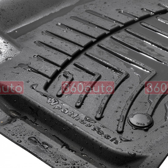 3D килимки для Subaru Outback, Legacy 2014-2019 чорні задні WeatherTech HP 447082IM