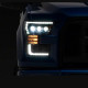 Альтернативная оптика передняя на Ford F-150 Raptor 2014-2017 LED Nova series Alpha-Black AXHL-FF15-PPTS-LED-FLB-A-