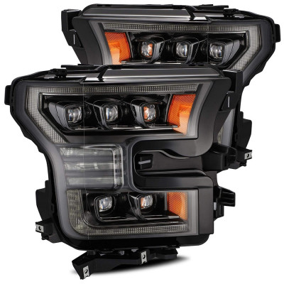 Альтернативна оптика передня на Ford F-150 Raptor 2014-2017 LED Nova series Alpha-Black AXHL-FF15-PPTS-LED-FLB-A-