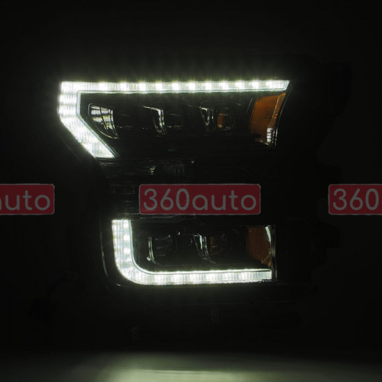 Альтернативная оптика передняя на Ford F-150 Raptor 2014-2017 LED Nova series Alpha-Black AXHL-FF15-PPTS-LED-FLB-A-