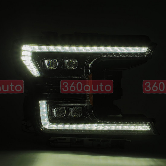 Альтернативна оптика передня на Ford F-150 2018- Alpharex NOVA-Series LED Alpha-Black
