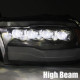 Альтернативная оптика передняя на Dodge Ram 2009-2018 LED Nova series Alpha-Black AXHL-DR09-PPT-LED-FLB-A-G