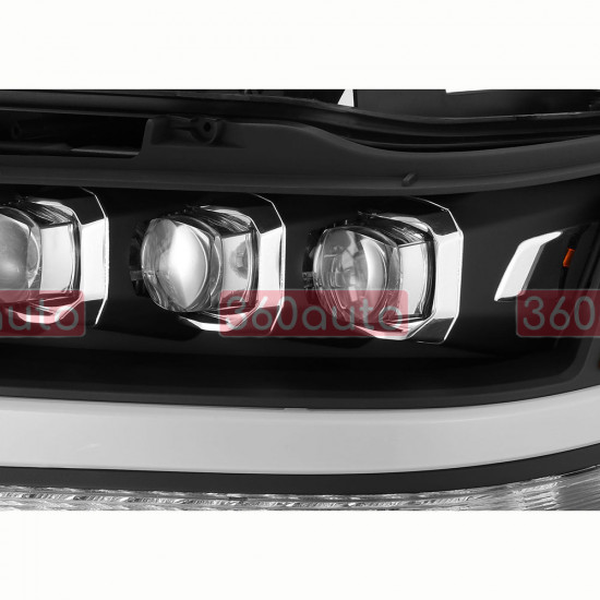 Альтернативна оптика передня на Dodge Ram 2019- LED Nova series Alpha-Black