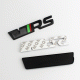 Автологотип шильдик емблема напис Skoda Octavia VRS RS в решітку радіатора чорна Emblems171165