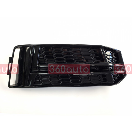 Решетки переднего бампера на Audi A4 B9 2015- S-line Black