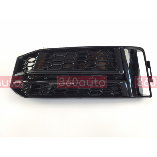 Решітки переднього бампера на Audi A4 B9 2015- S-line Black