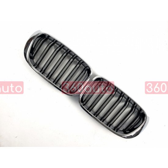 Решетка радиатора на BMW X3 F25, X4 F26 2014-2018 черный глянец с хромом BMW-F25145