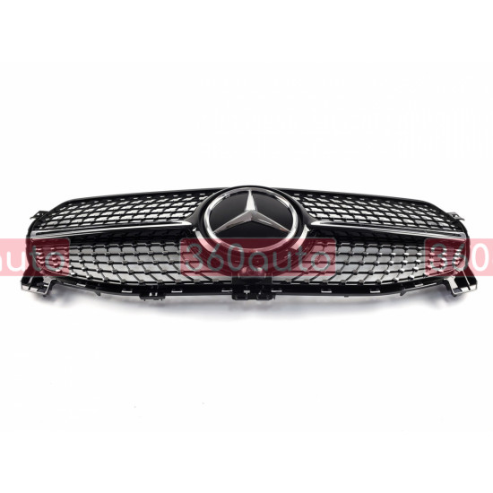 Решетка радиатора на Mercedes GLE-class W167 2019- Diamond черная MB-NW167191