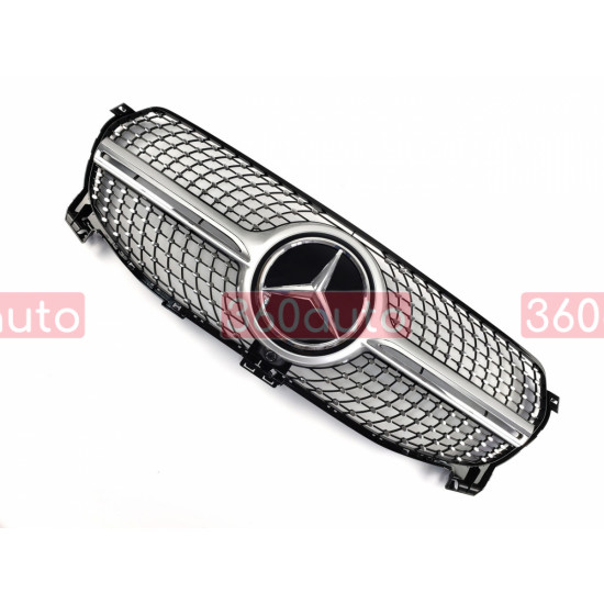 Решетка радиатора на Mercedes GLE-class W167 2019- Diamond серая MB-NW167192