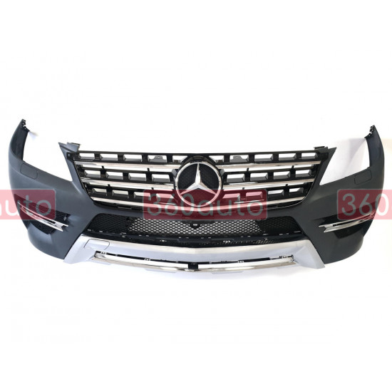 Передній бампер на Mercedes M-class W166 2011-2015 AMG