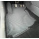 3D eva килимки з бортами для Nissan X-Trail 2001-2007 сіра ева, синя окантовка