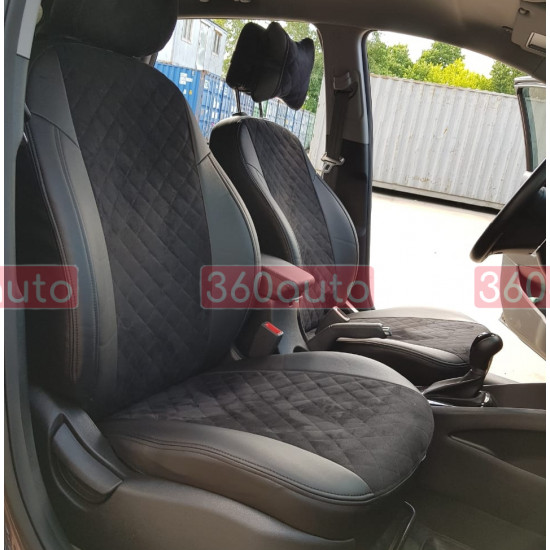 Автомобильные чехлы из алькантары на Ford Kuga 2013-2019 200.05.17 Пошив под Заказ