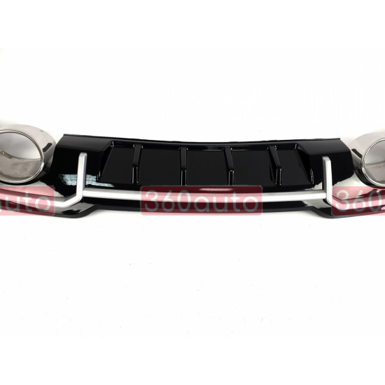Диффузор заднего бампера на Audi A3A 2016-2020 Hatchback S-Line бампер в стиле RS