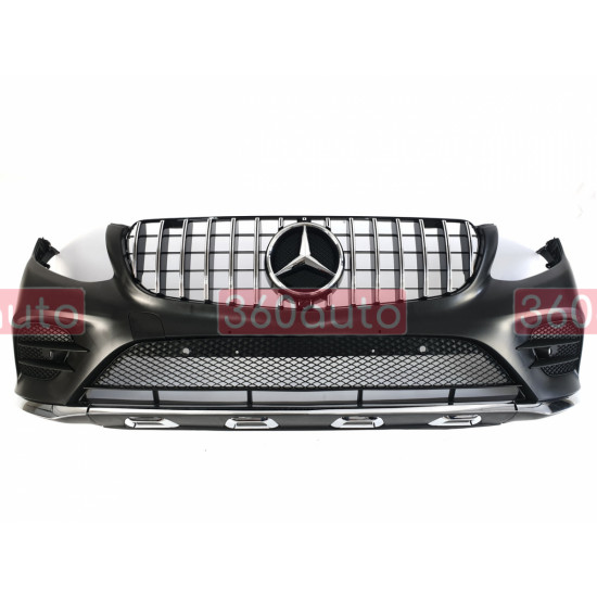 Передній бампер на Mercedes GLC-class X253 2015-2019 стиль AMG MB-GLC632532