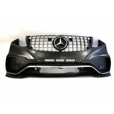 Передний бампер на Mercedes GLS-class X166 2015-2019 в стиле AMG MBGLSX166-632