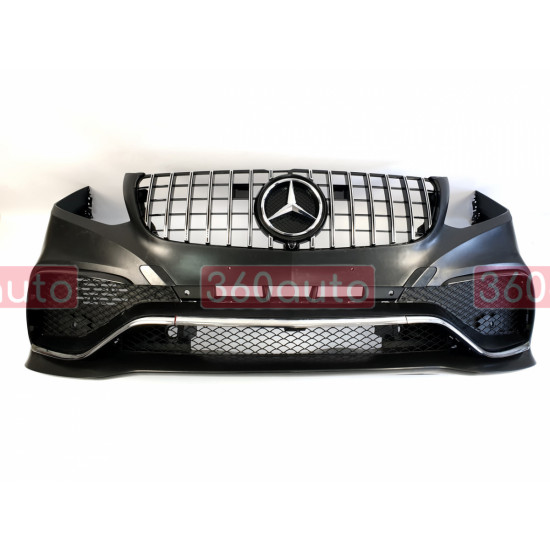 Передній бампер на Mercedes GLS-class X166 2015-2019 стиль AMG MBGLSX166-632
