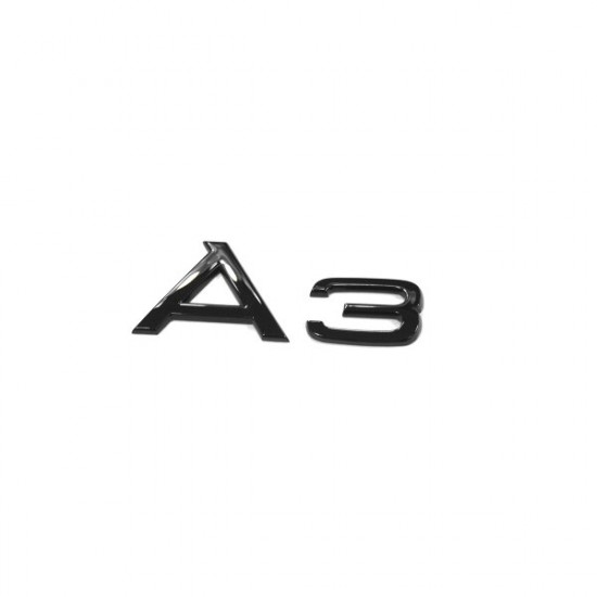 Автологотип шильдик емблема напис Audi A3 Tuning Exclusive Black Edition