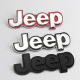 Автологотип шильдик эмблема надпись Jeep Renegade, Cherokee металл red хром 155х50мм
