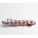 Автологотип шильдик емблема напис Jeep Renegade, Cherokee метал red хром 155х50мм