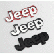 Автологотип шильдик емблема напис Jeep Renegade, Cherokee метал чорний 155х50мм