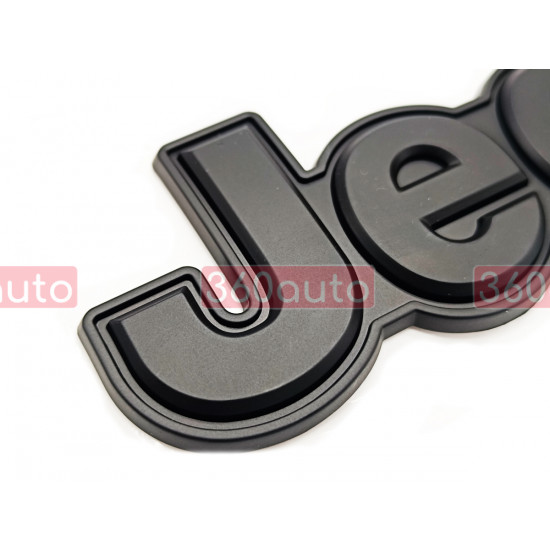 Емблема напис Jeep Renegade чорний матовий на кришку багажника 68317240AA