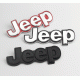 Автологотип шильдик эмблема надпись Jeep Renegade, Cherokee металл черный 155х50мм