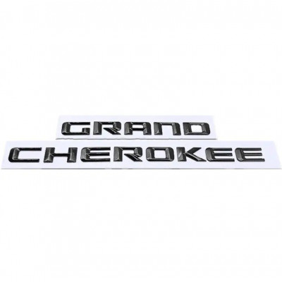 Автологотип шильдик эмблема надпись Jeep Grand Cherokee 2011-2019 черный гланец