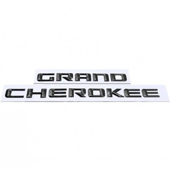 Автологотип шильдик емблема напис Jeep Grand Cherokee 2011-2019 чорний глянець
