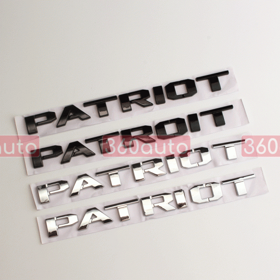 Автологотип шильдик емблема напис Jeep Patriot чорний Emblems163230