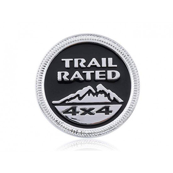 Автологотип шильдик емблема напис Jeep Snow Mountain Trail Rated black chrom Emblems163225