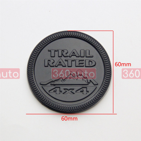 Автологотип шильдик емблема напис Jeep Snow Mountain Trail Rated black Emblems163222
