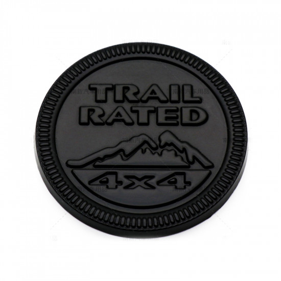 Автологотип шильдик эмблема Jeep Snow Mountain Trail Rated black Emblems 163222