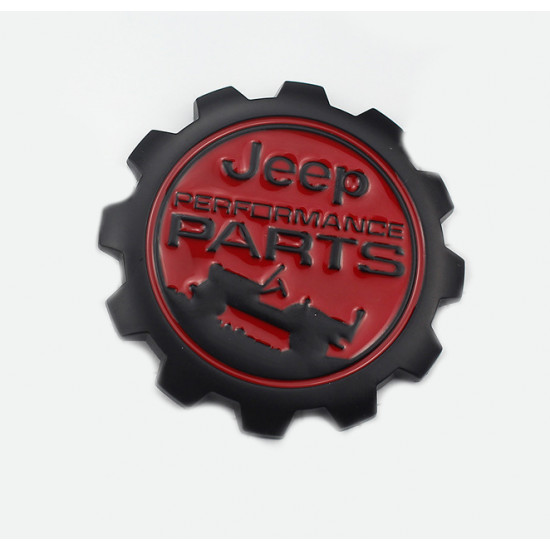 Автологотип шильдик емблема напис Jeep Wrangler Performance Parts black red