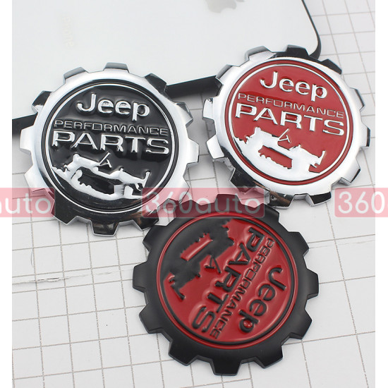Автологотип шильдик емблема напис Jeep Performance Parts black red