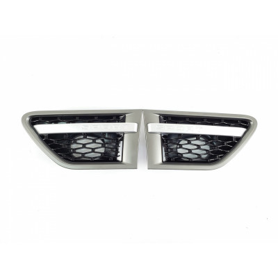 Жабры в крылья Land Rover Range Rover Sport 2010-2013 black grill&silver bar&gray frame