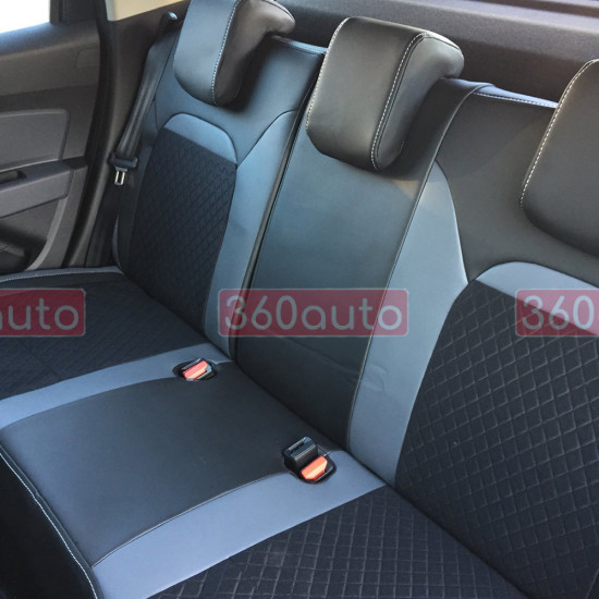Модельні чохли на сидіння Chrysler 200 2014-2016 комбіновані 80.34.01 Пошиття під Замовлення