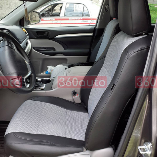 Модельні чохли на сидіння Fiat Fiorino 2008- комбіновані 80.21.05 Пошиття під Замовлення