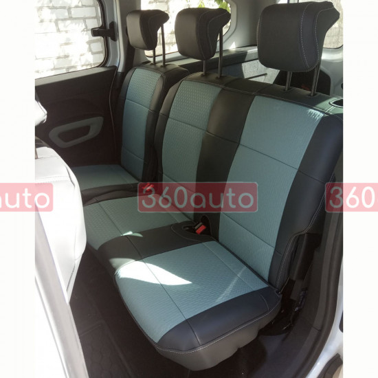 Модельные чехлы на сиденья Ford Tourneo Custom 2012- 8 мест комбинированные 80.05.24 Пошив под Заказ