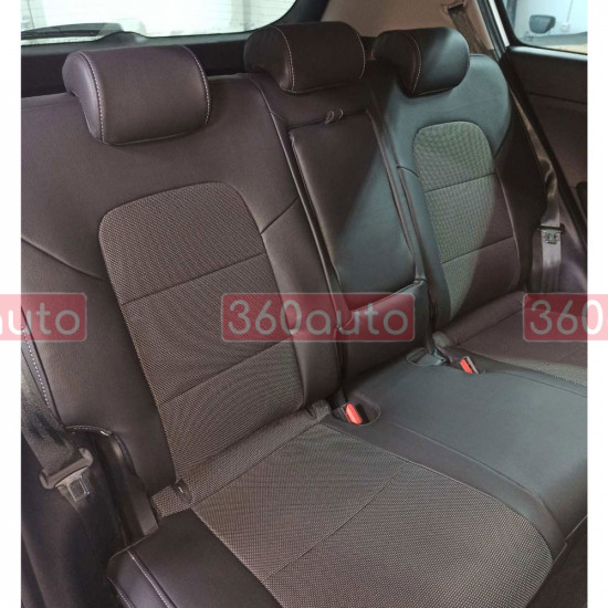 Модельні чохли на сидіння Hyundai Elantra 2010-2015 комбіновані 80.03.18 Пошиття під Замовлення