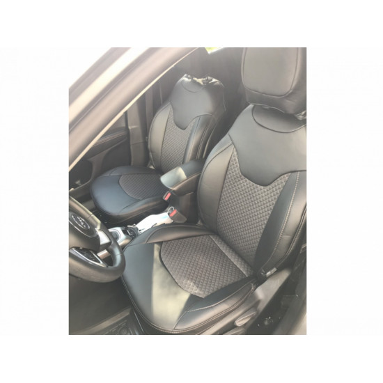 Модельные чехлы на сиденья Jeep Compass 2017- комбинированные 80.35.02 Пошив под Заказ