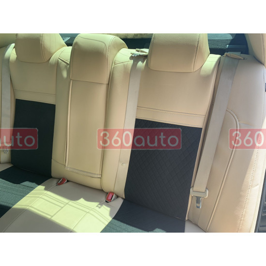 Модельные чехлы на сиденья Toyota Camry XV50 2011-2017 комбинированные 80.02.23 Пошив под Заказ