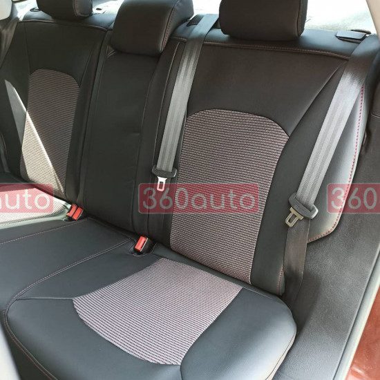 Модельные чехлы на сиденья Toyota Corolla 2013-2016 комбинированные 80.02.15 Пошив под Заказ