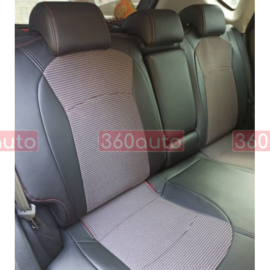Модельні чохли на сидіння Toyota Land Cruiser 200 2015- комбіновані 80.02.31 Пошиття під Замовлення