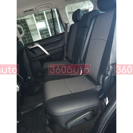 Модельні чохли на сидіння Toyota Land Cruiser Prado 150 2017- комбіновані 80.02.26 Пошиття під Замовлення